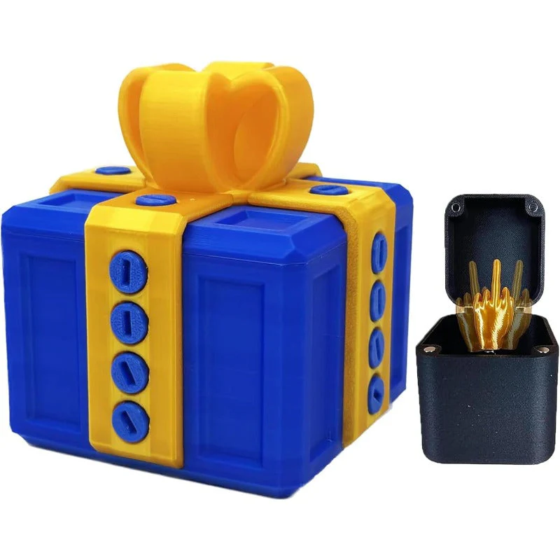 Surprise Prank Gift Box Funny Middle Finger Switch Prank Toy