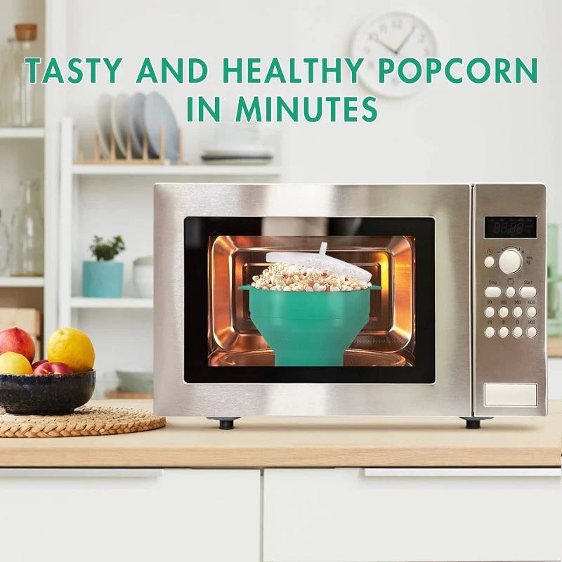 Collapsible Silicone Microwave Popcorn Popper