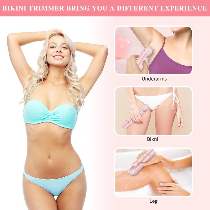 ✨ Dual-Head Waterproof Bikini Trimmer