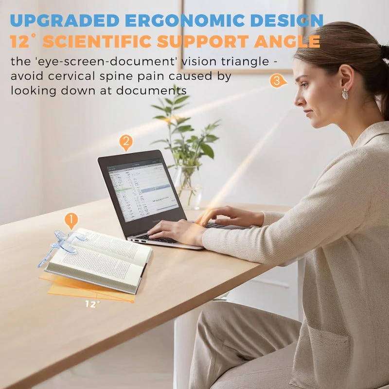 Hands-Free Transparent Book Page Holder Clip