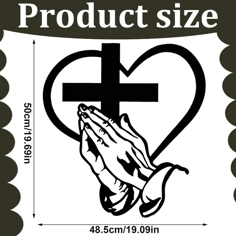 Praying Hands Wall Cross