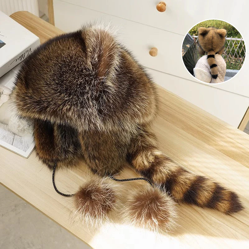 Handmade Imitation Raccoon Fur Hat