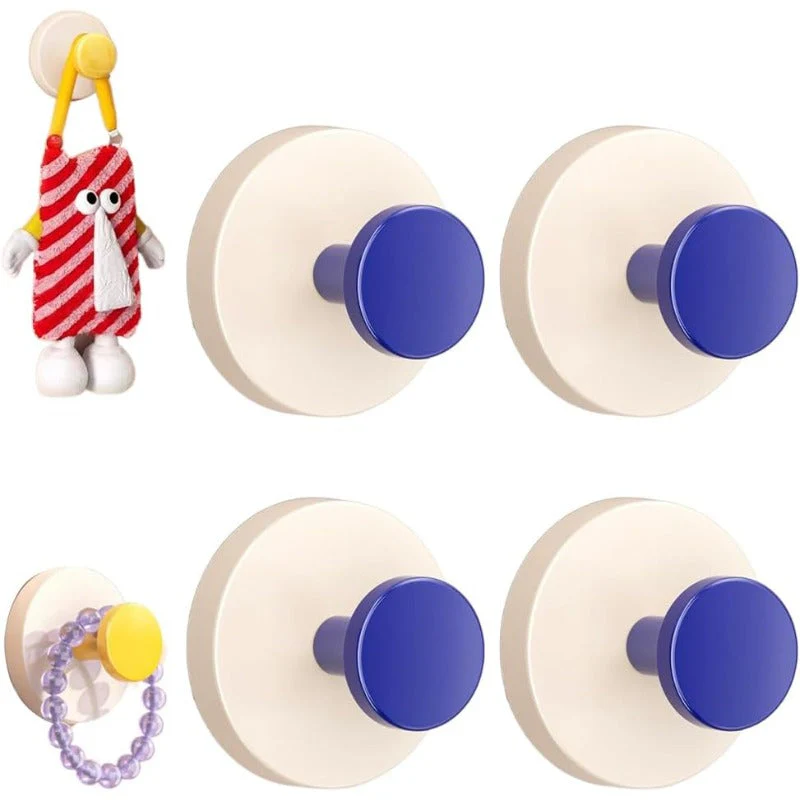 Colorful Suction Cup Wreath Hooks