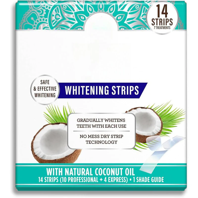 Premium Teeth Whitening Strips – Enamel-Safe with Coconut Oil