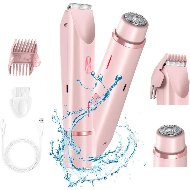 ✨ Dual-Head Waterproof Bikini Trimmer
