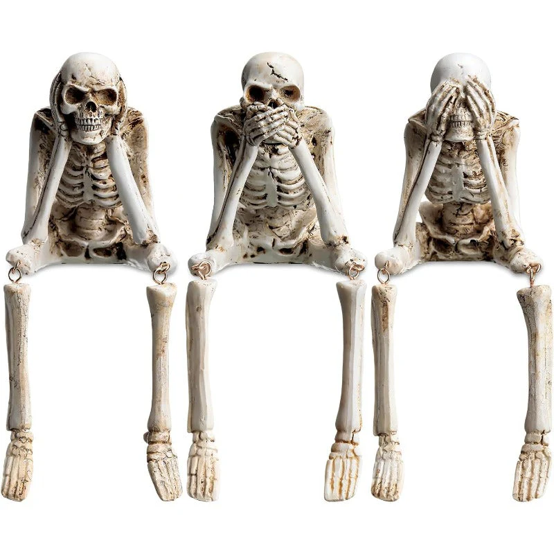 Halloween Resin Skeleton Figurines
