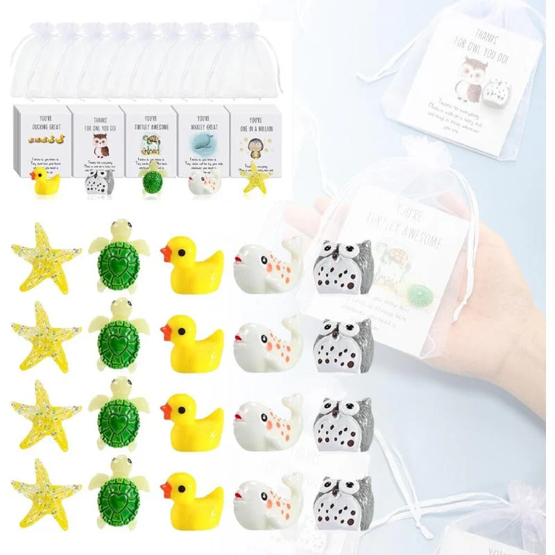 Mini Resin Animal Appreciation Gift Set