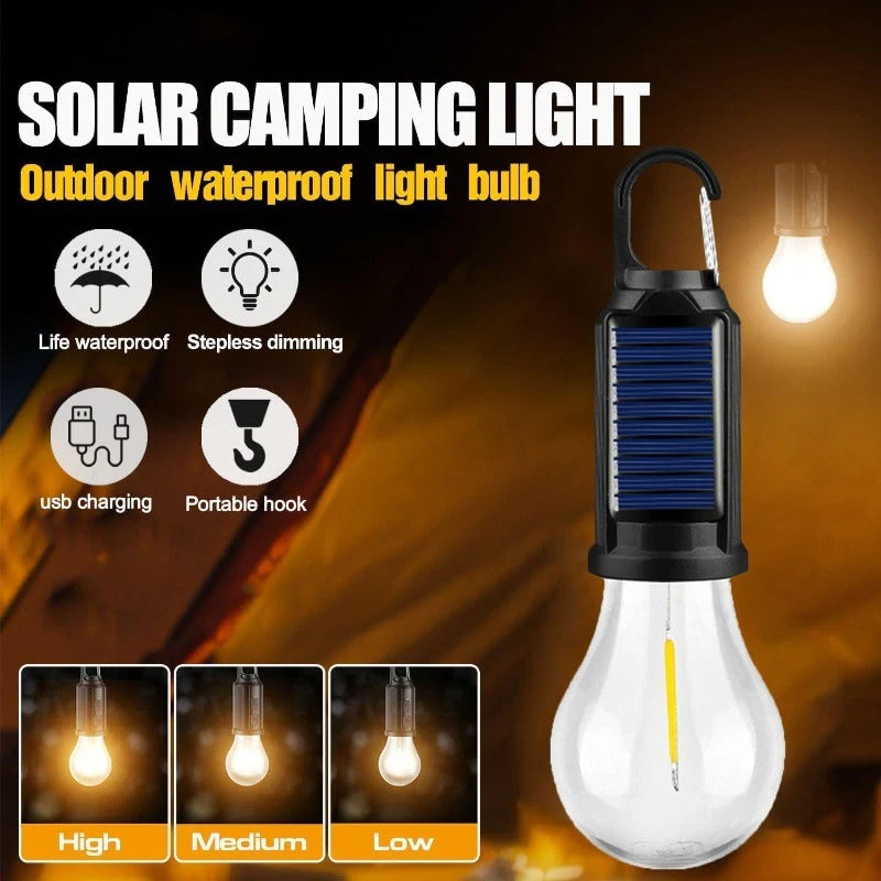 Solar + USB LED Camping Lantern