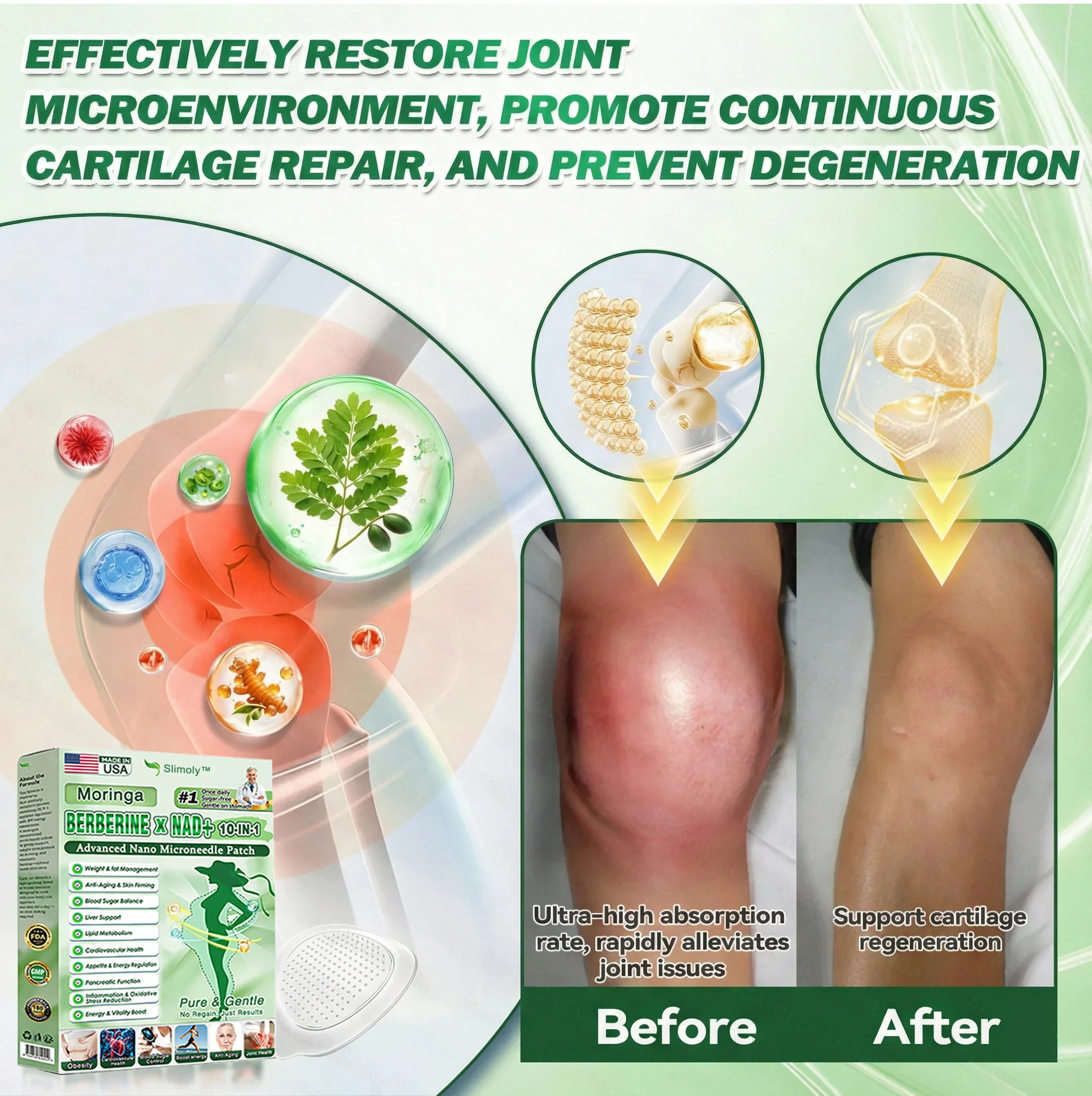 🔥🔥Moringa & Berberine 10-IN-1 Advanced Nano Microneedle Patch🎉New Year Special: Buy 5 Get 5 Free - Lose up to 132 lbs