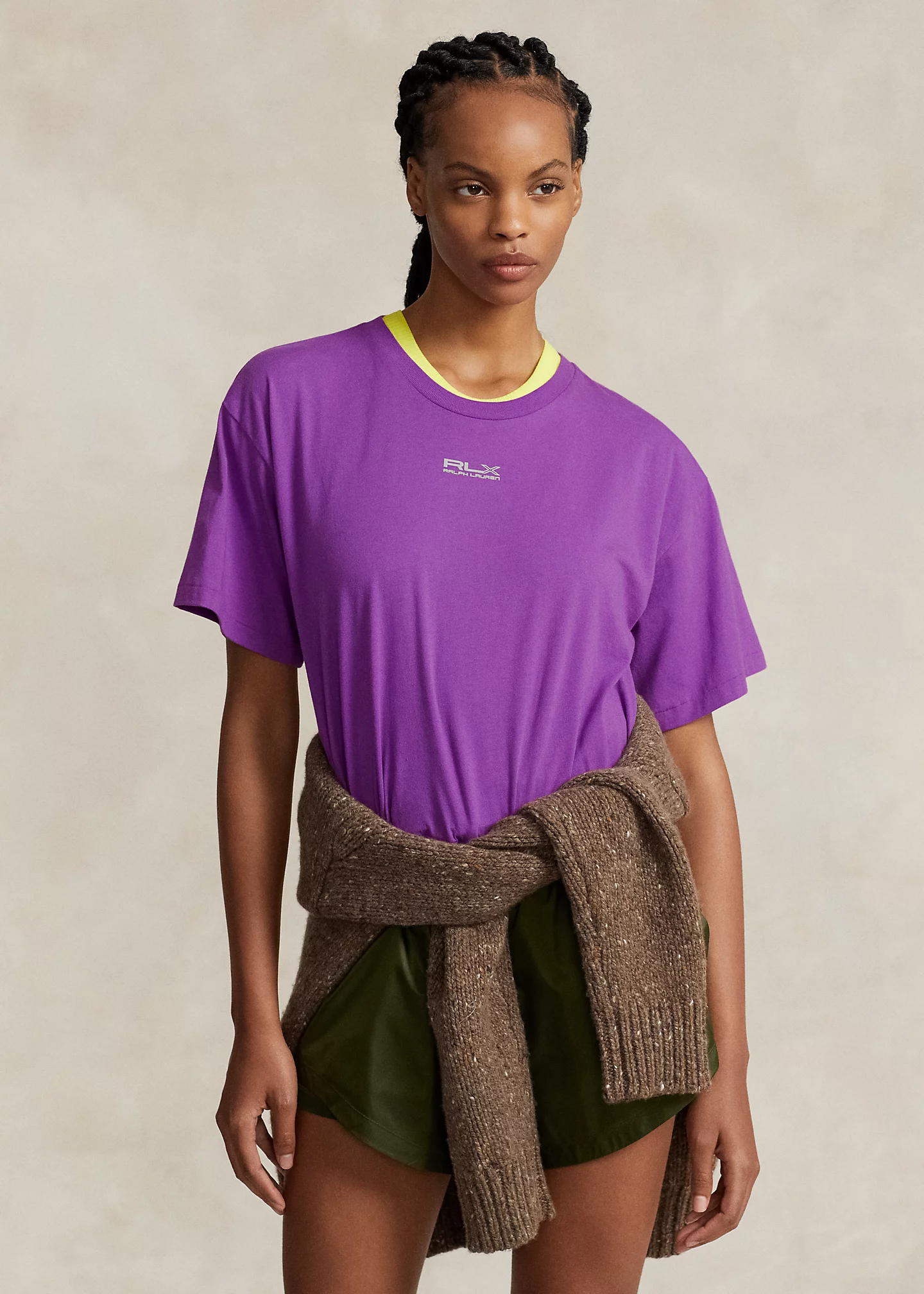 Cropped Cotton Jersey Tee