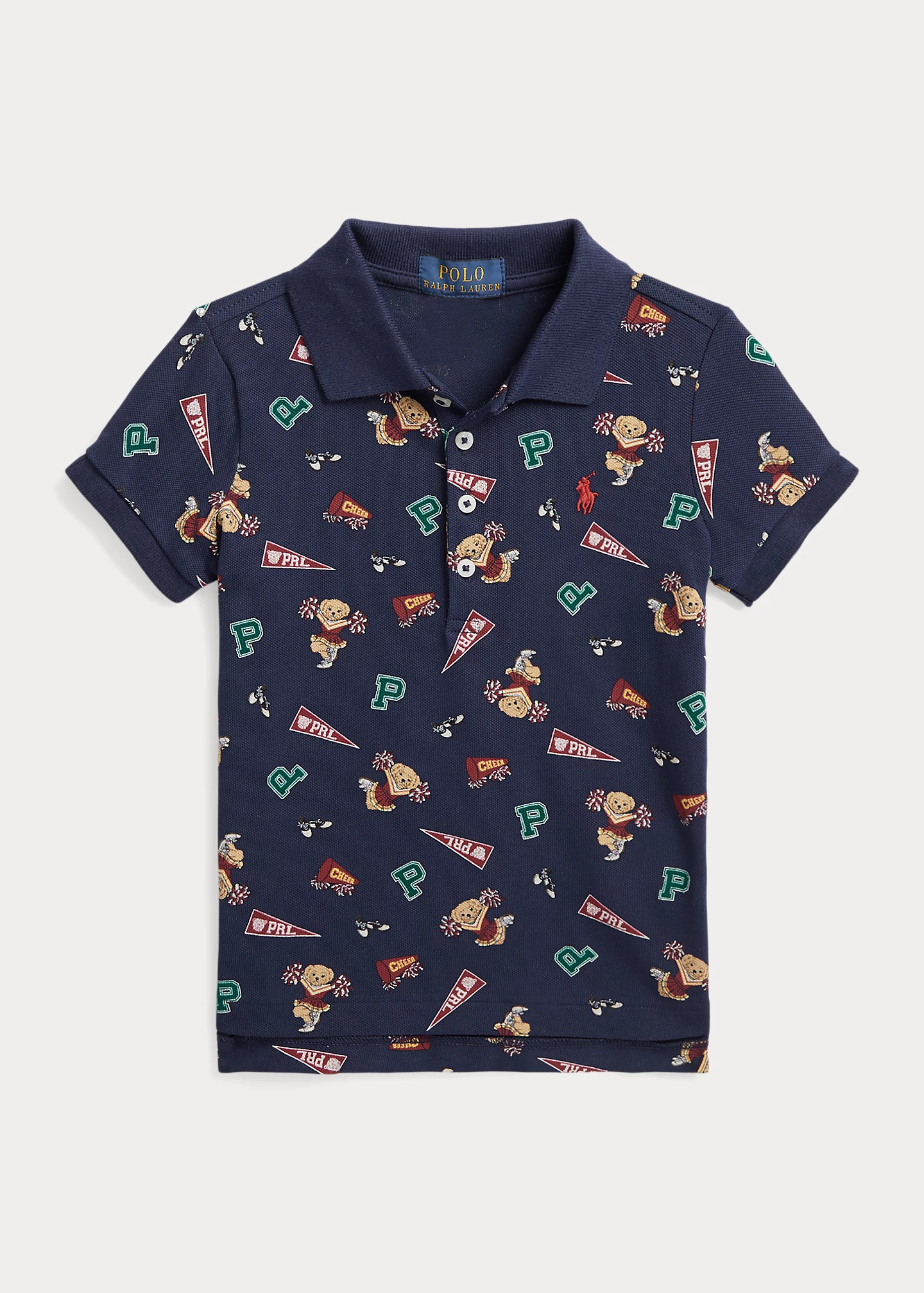 Polo Bear Stretch Mesh Polo Shirt