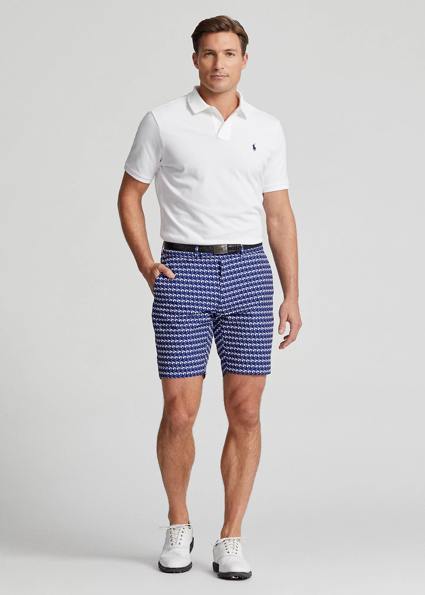 9-Inch Tailored Fit Stretch Poplin Short