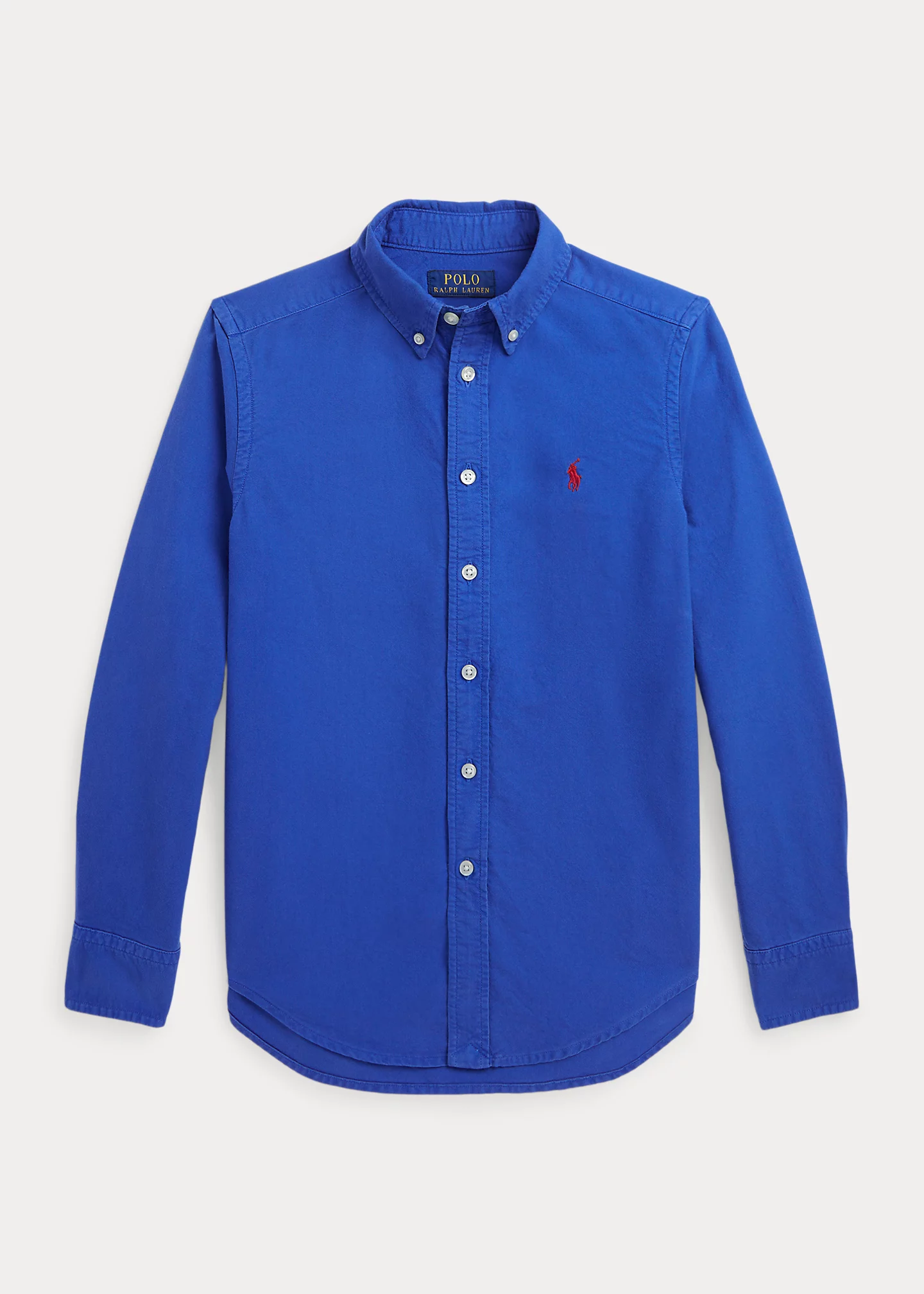 Garment-Dyed Cotton Oxford Shirt