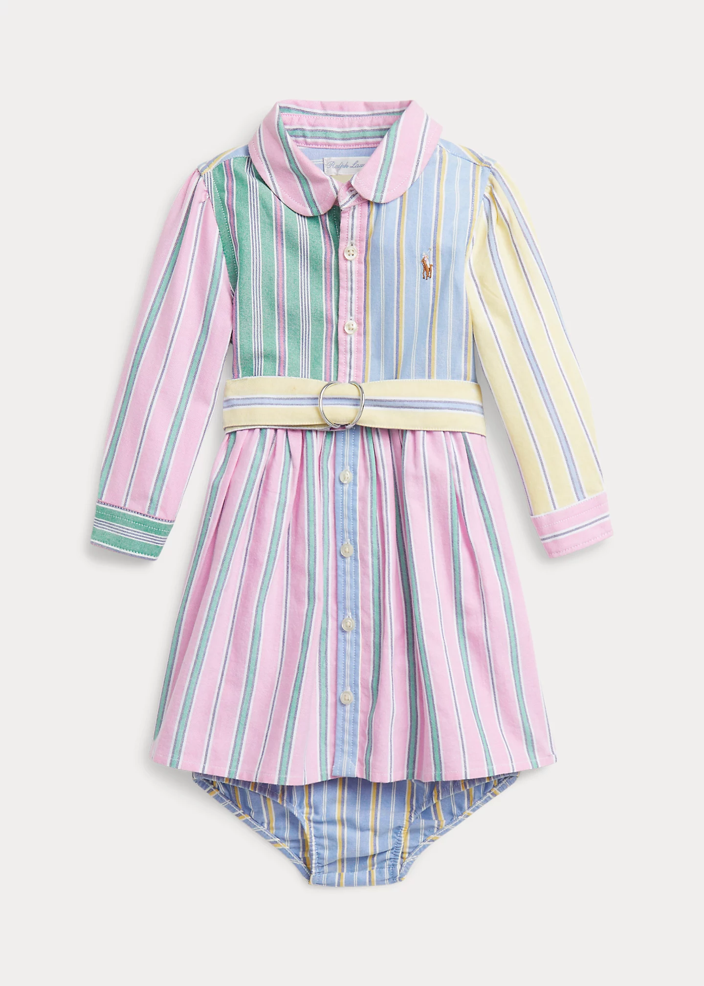 Belted Oxford Fun Shirtdress & Bloomer