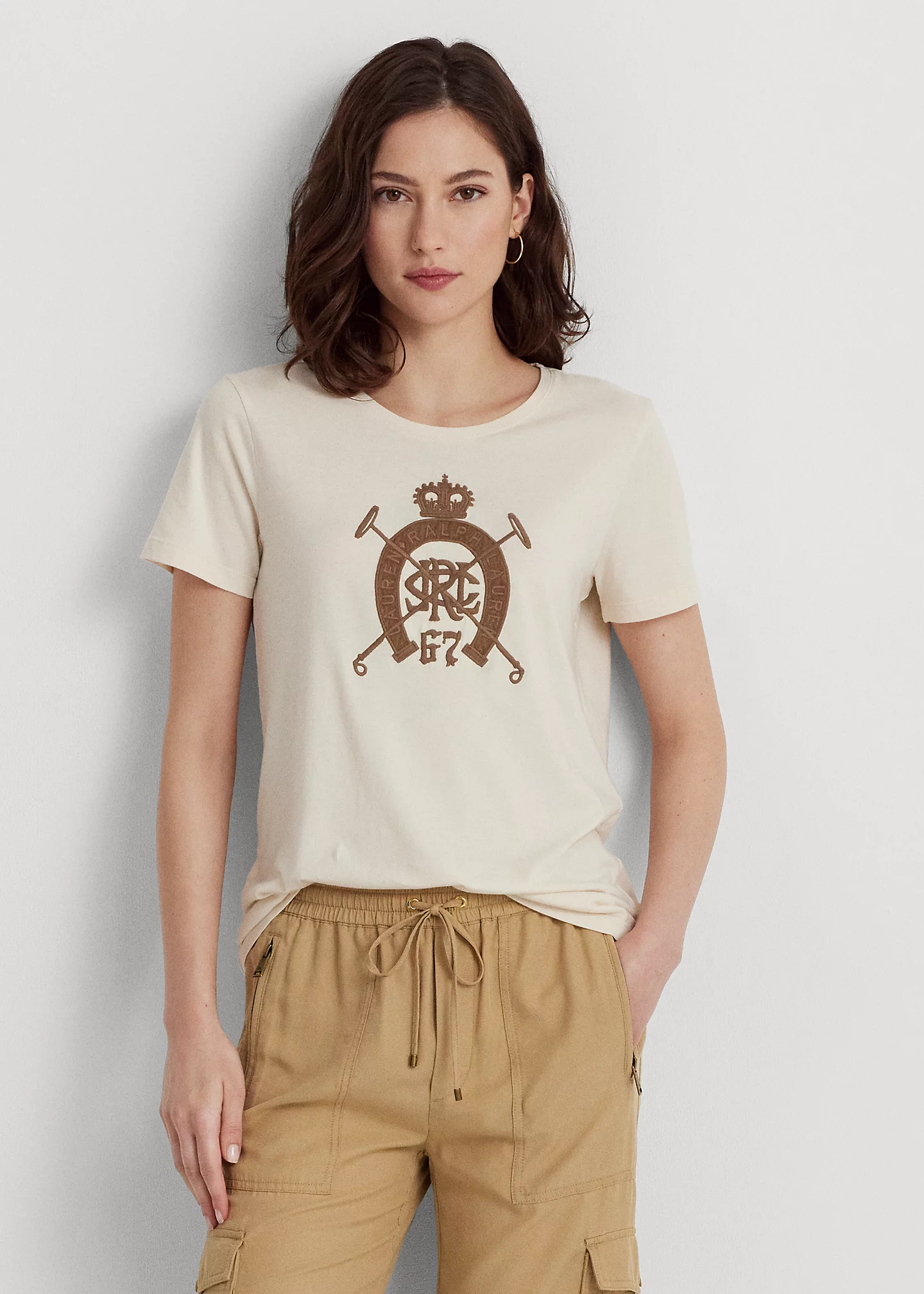Equestrian-Logo Cotton-Blend Jersey Tee