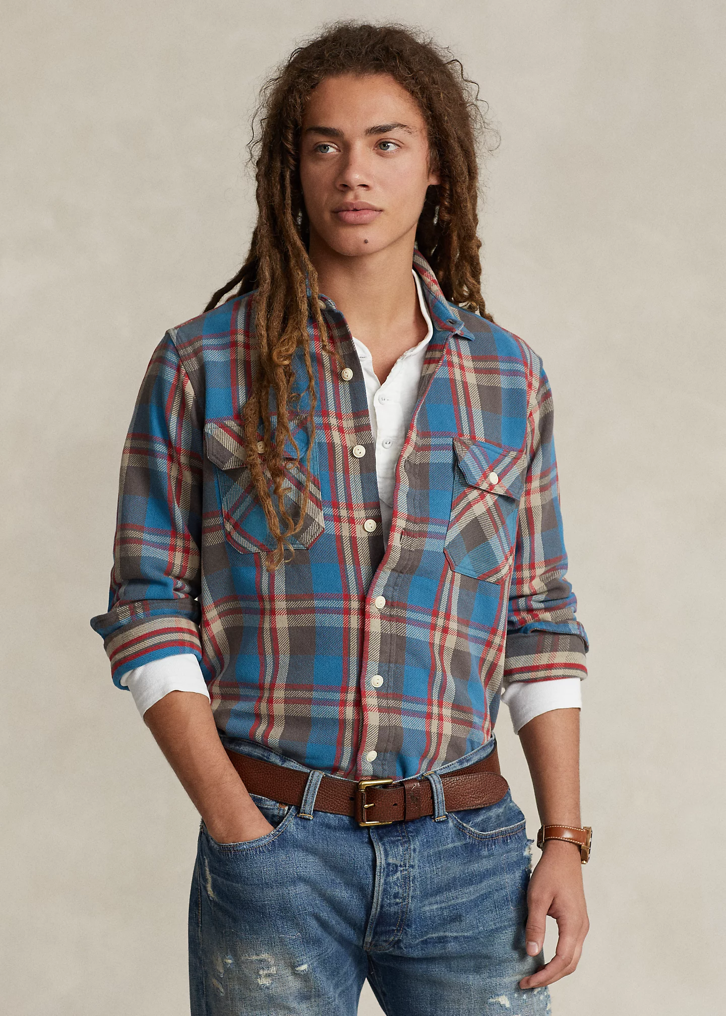 Classic Fit Plaid Flannel Workshirt