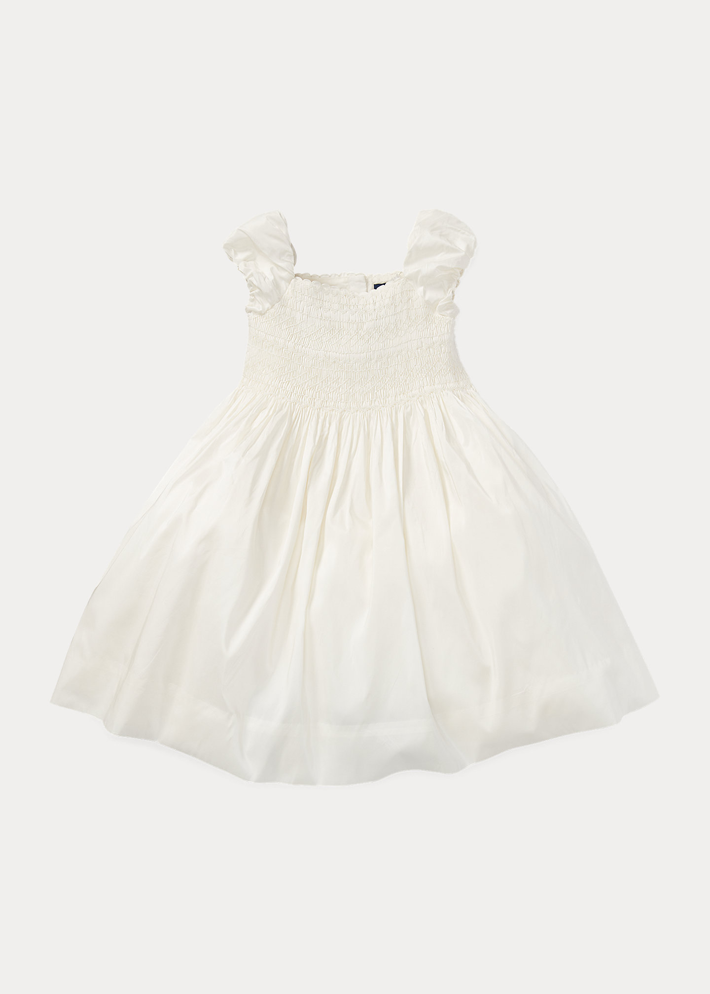 Smocked Mulberry Silk Dress