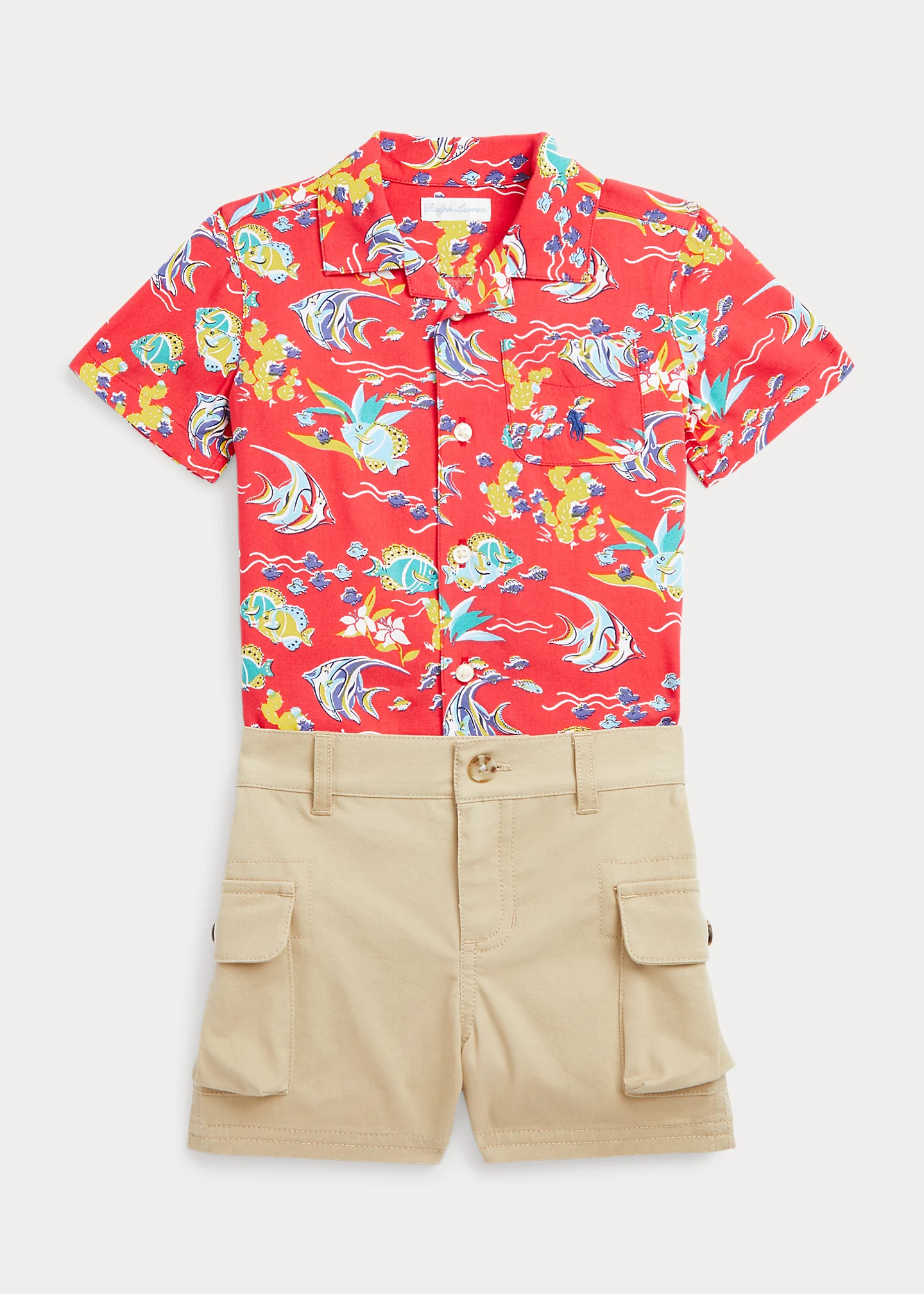 Tropical Camp Shirt & Cargo Short Set
