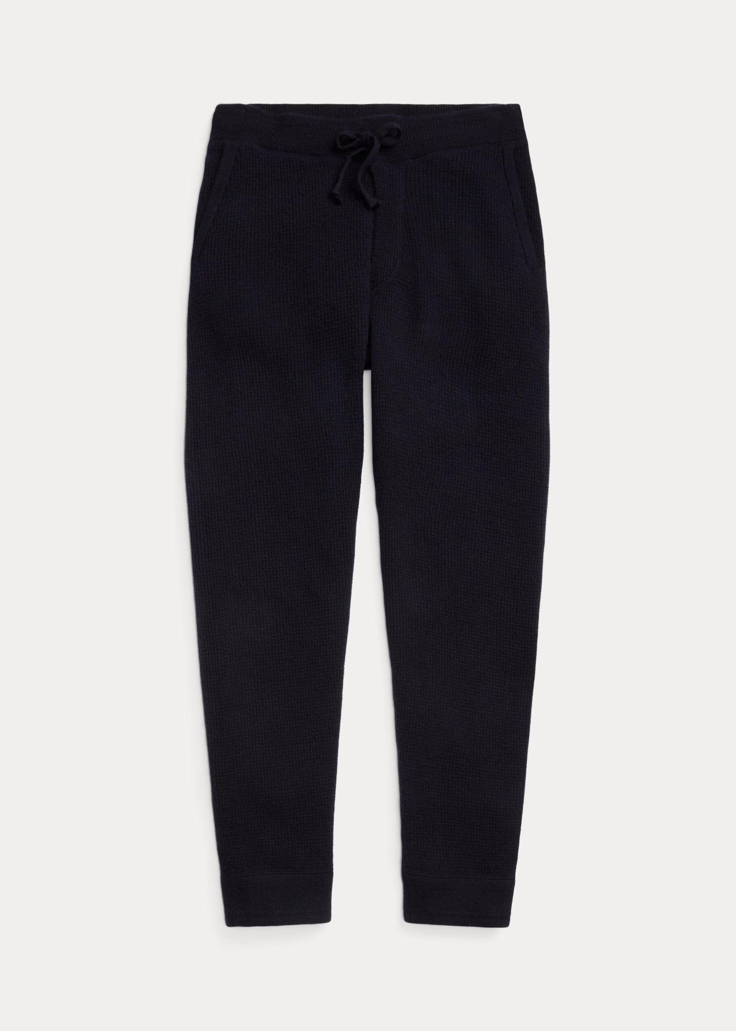Waffle-Knit Washable Cashmere Pant