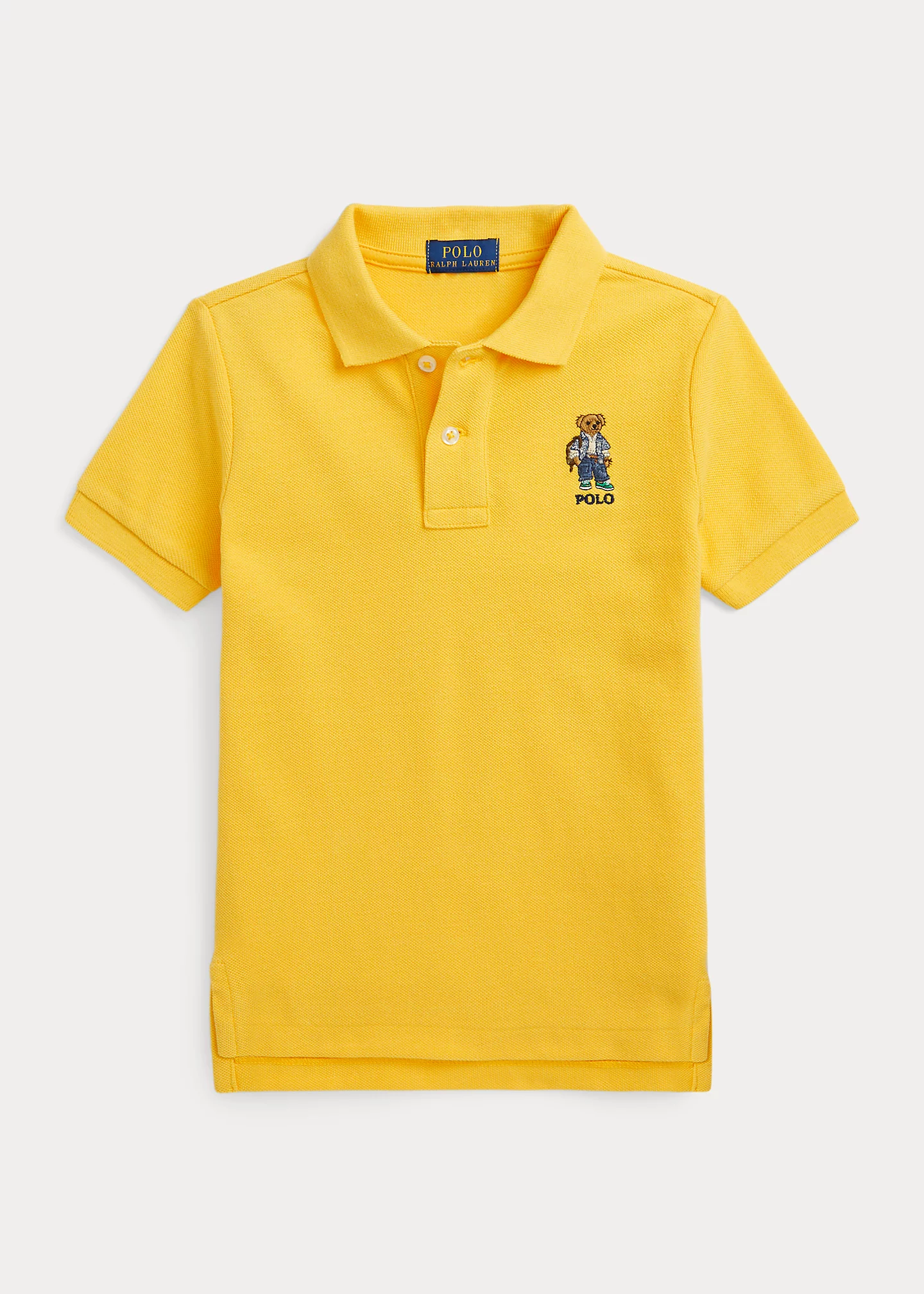 Polo Bear Cotton Mesh Polo Shirt
