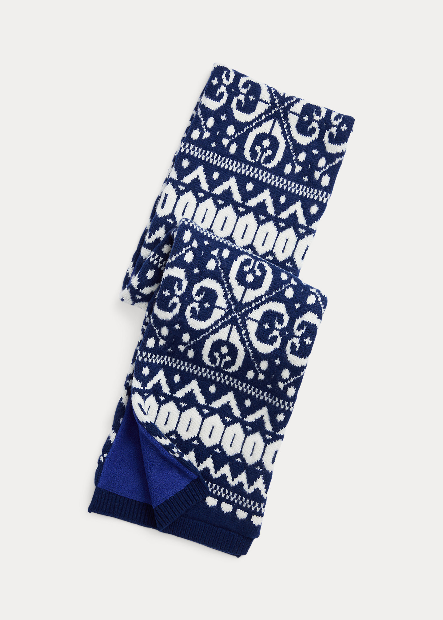 Fair Isle Wool-Blend Scarf