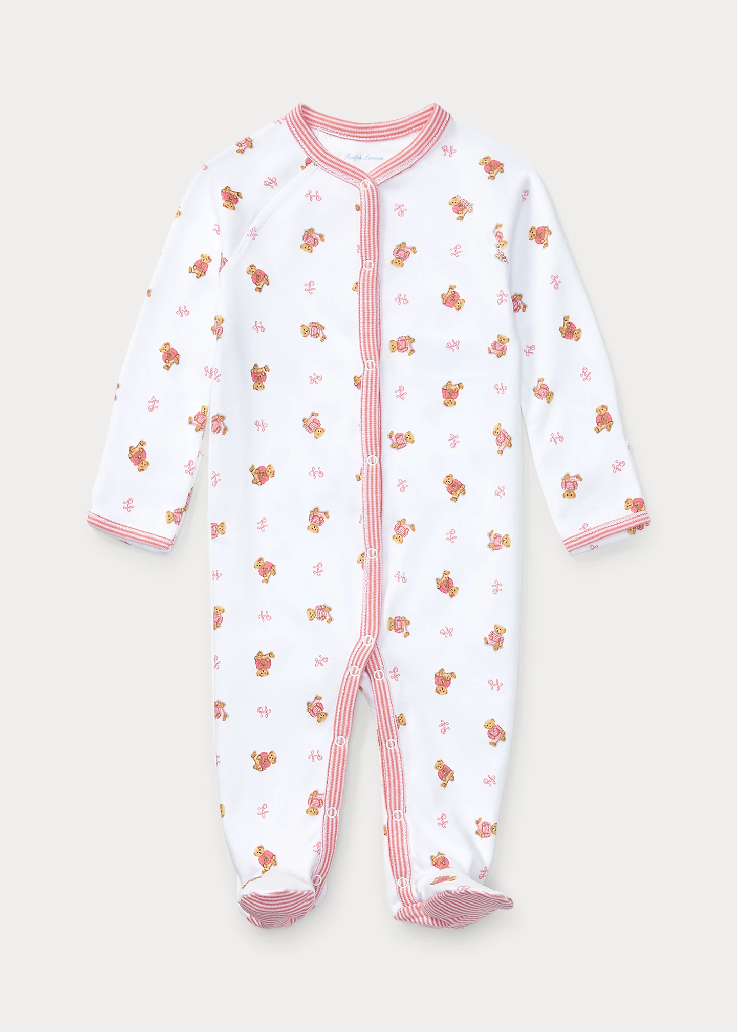 Polo Bear Cotton Footed Coverall