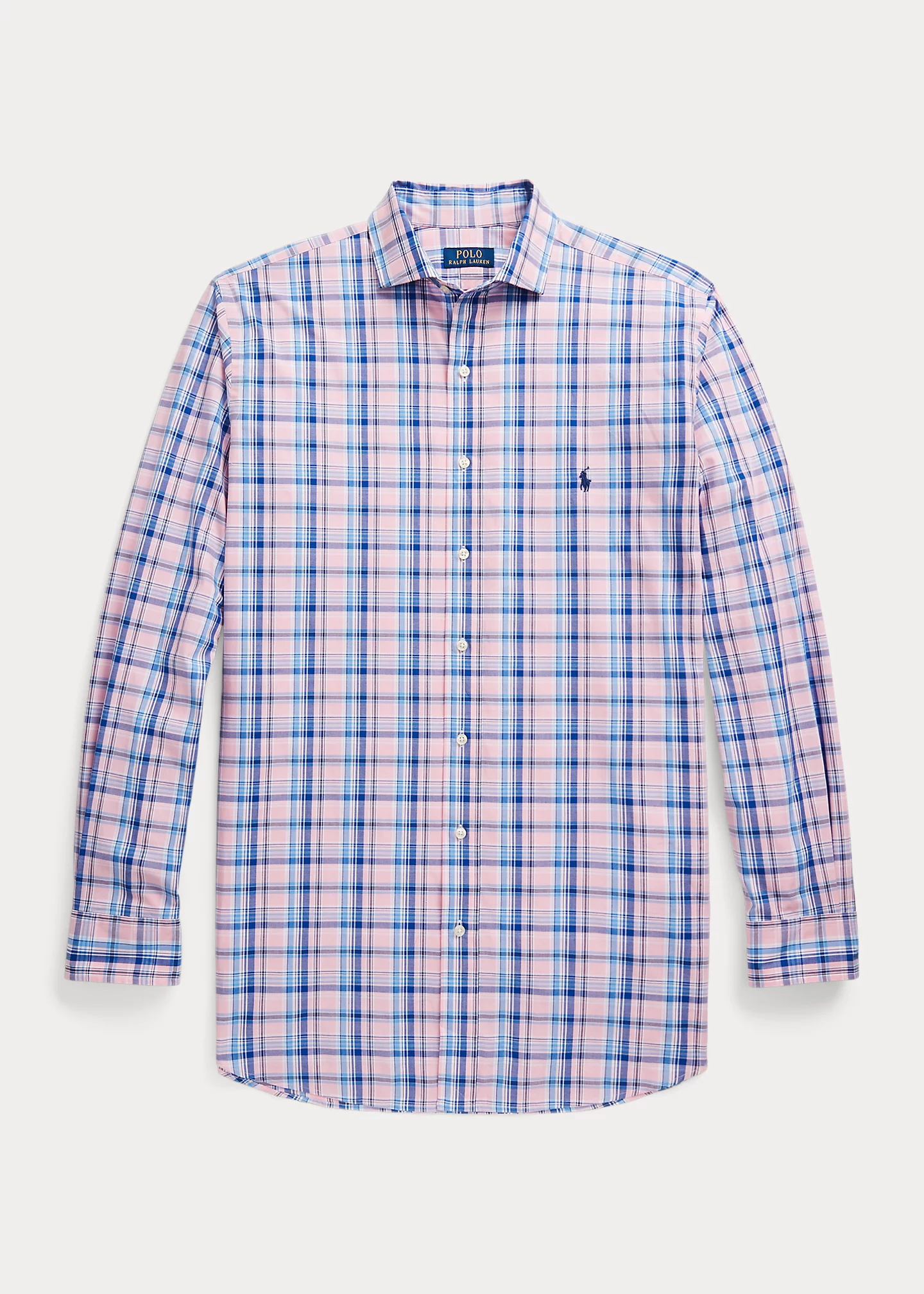 Plaid Stretch Poplin Shirt