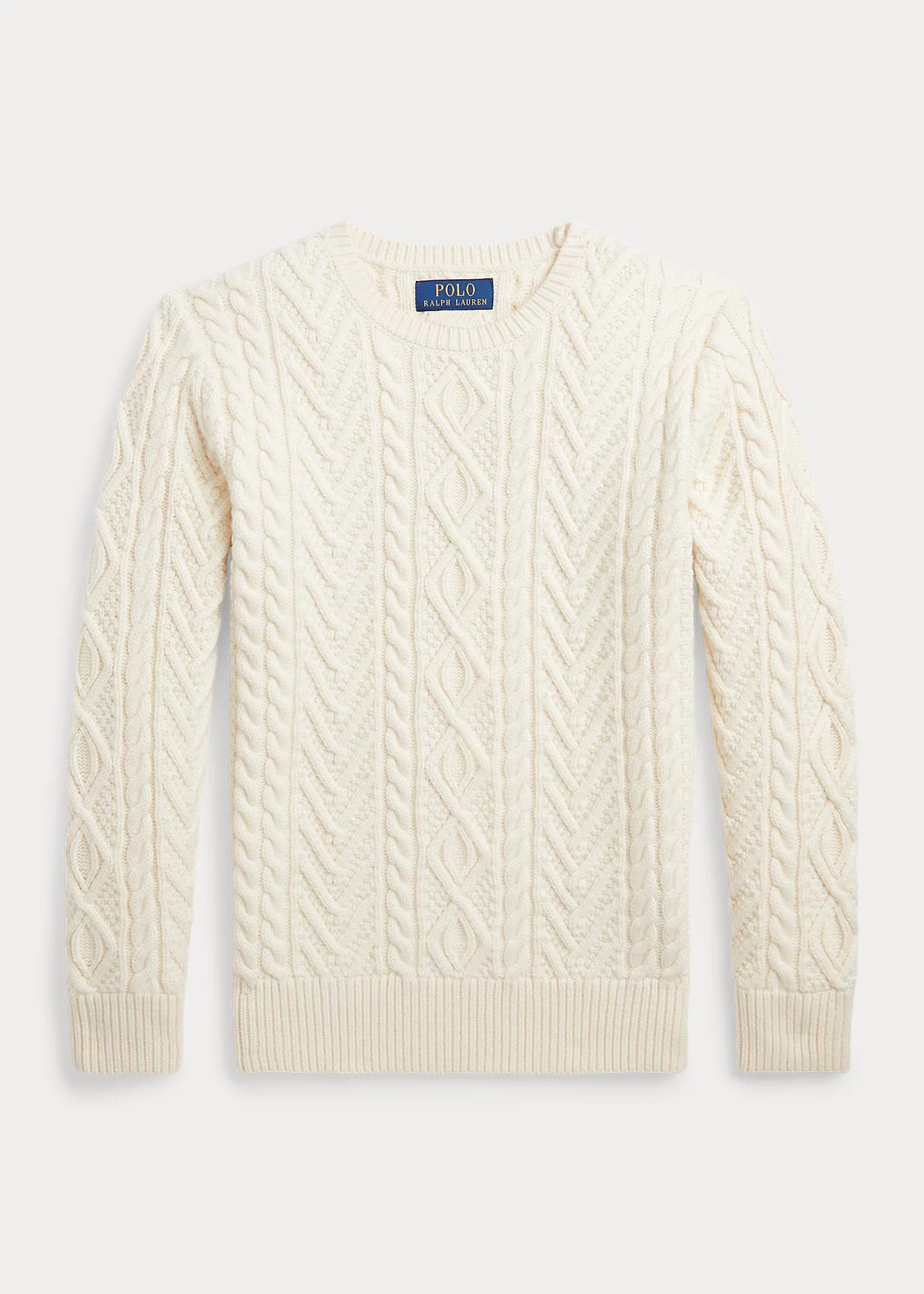 Aran-Knit Wool-Blend Sweater