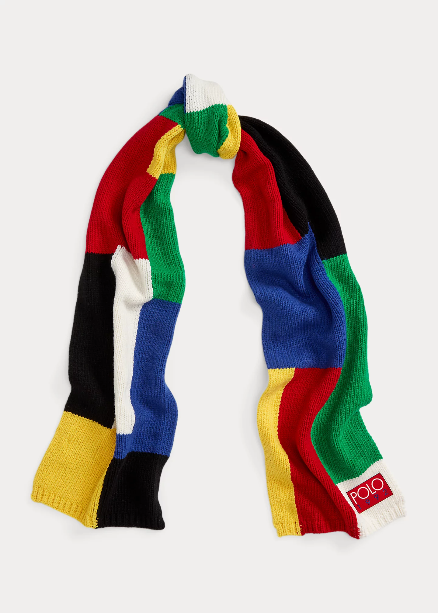 Color-Blocked Wool-Blend Scarf