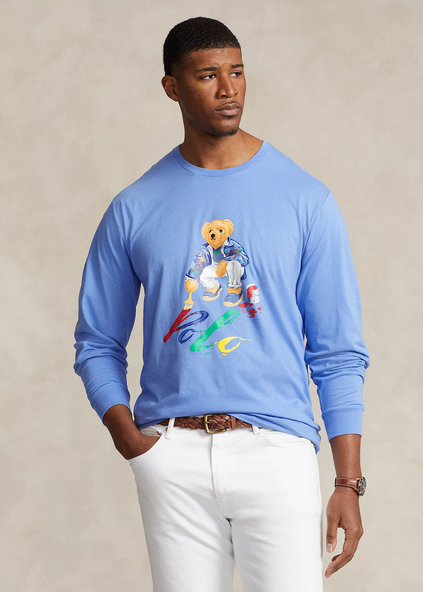 Polo Bear Jersey Long-Sleeve T-Shirt