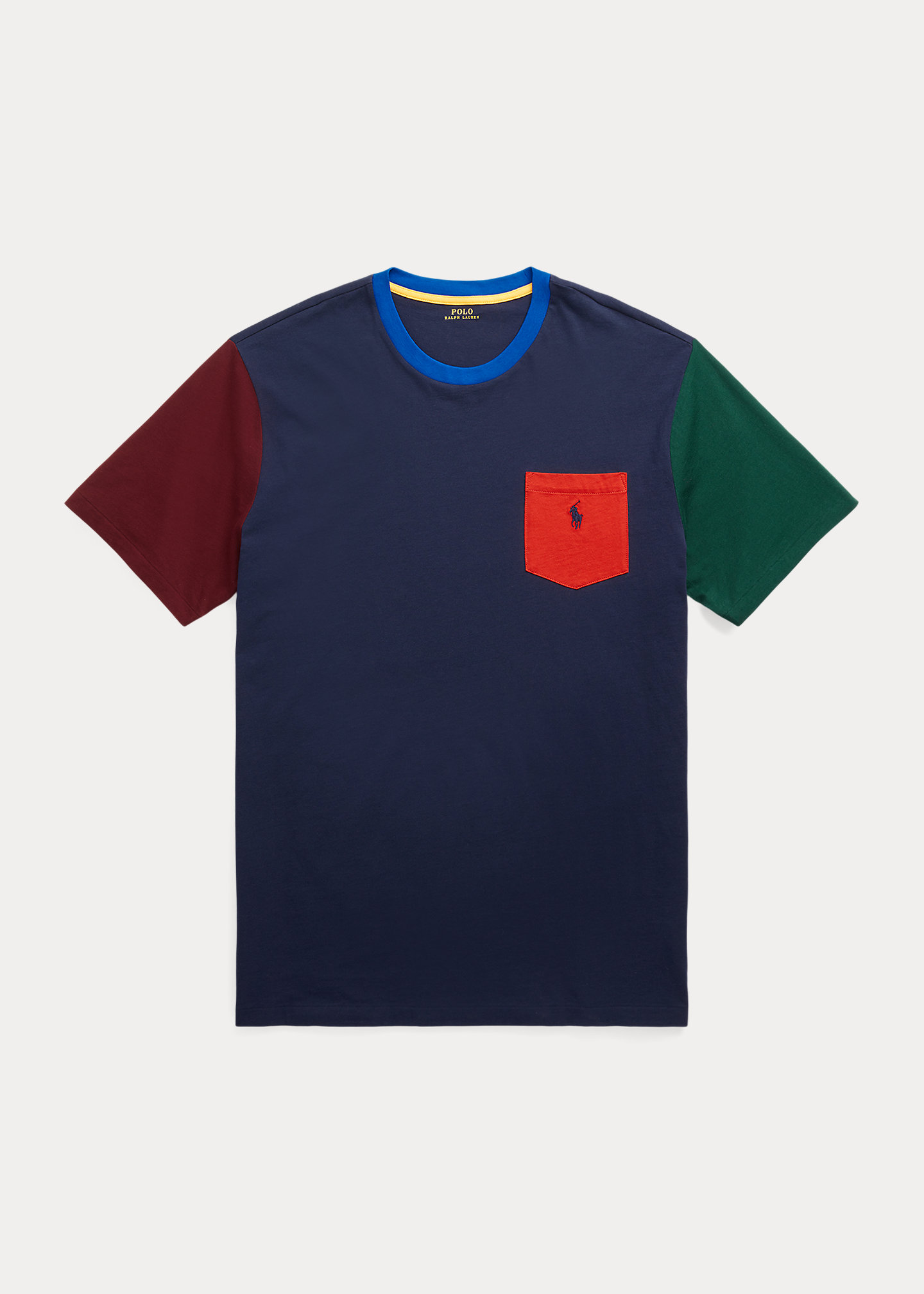 Color-Blocked Pocket T-Shirt