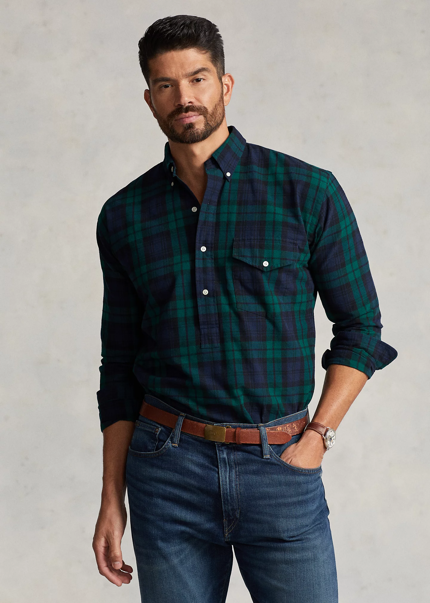 Plaid Oxford Shirt