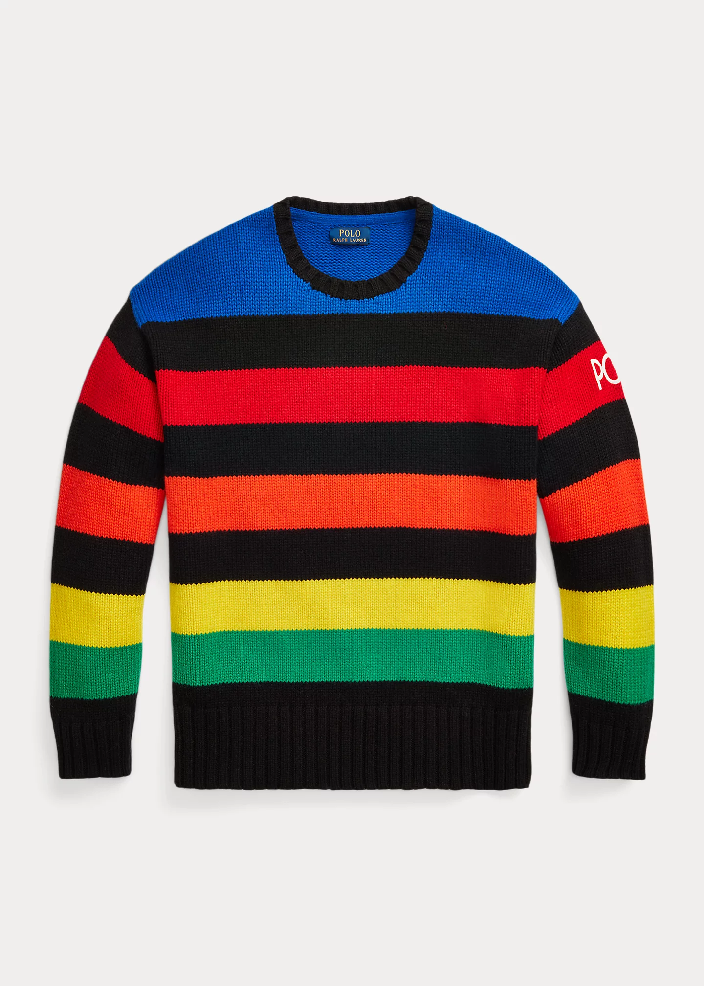 Logo Striped Wool-Blend Sweater