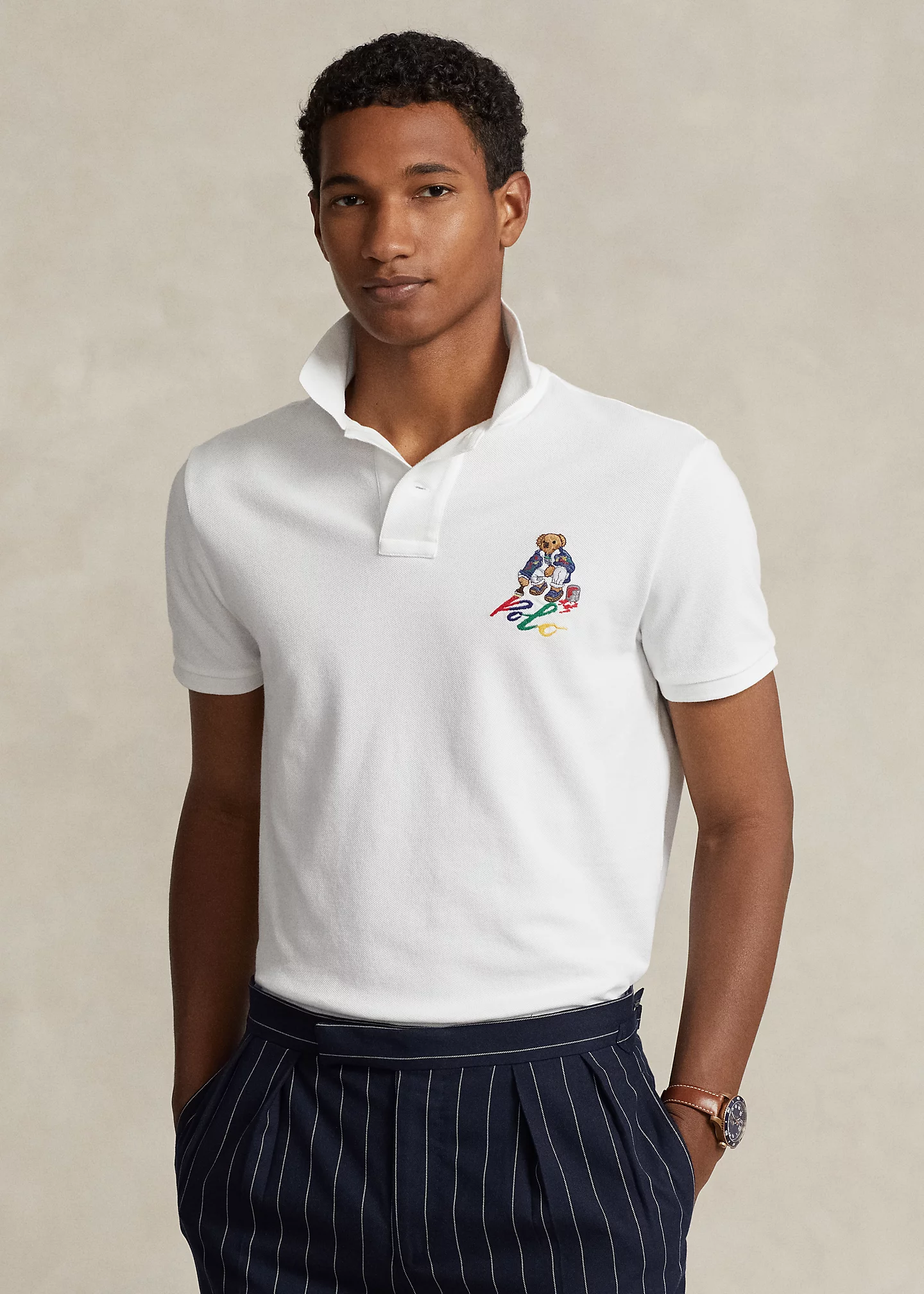 Custom Slim Fit Polo Bear Polo Shirt