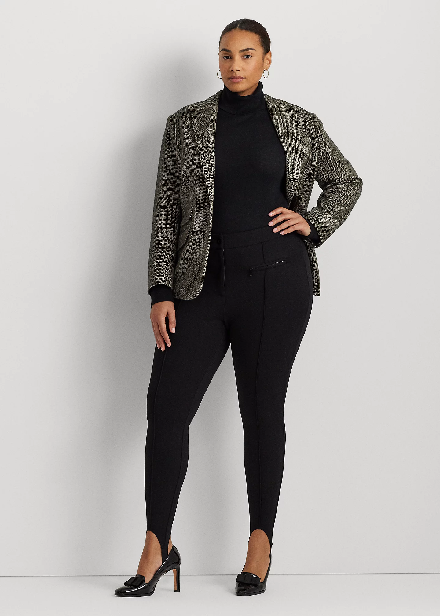 Pintucked Ponte Stirrup Legging