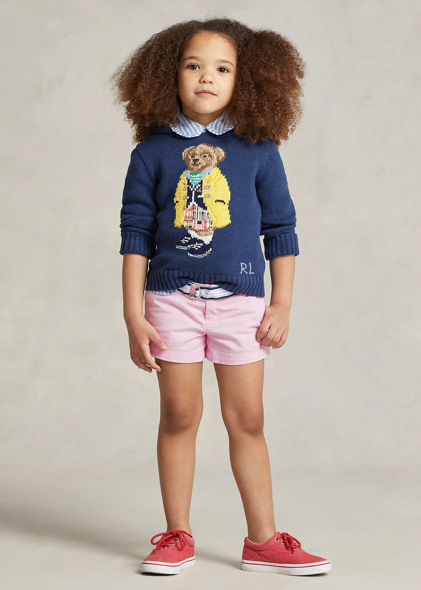 Belted Stretch Chino Short