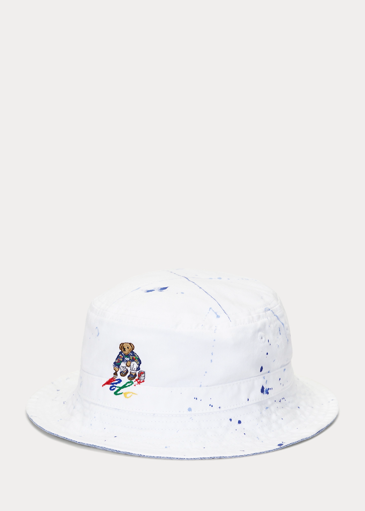 Paint-Splatter Polo Bear Bucket Hat