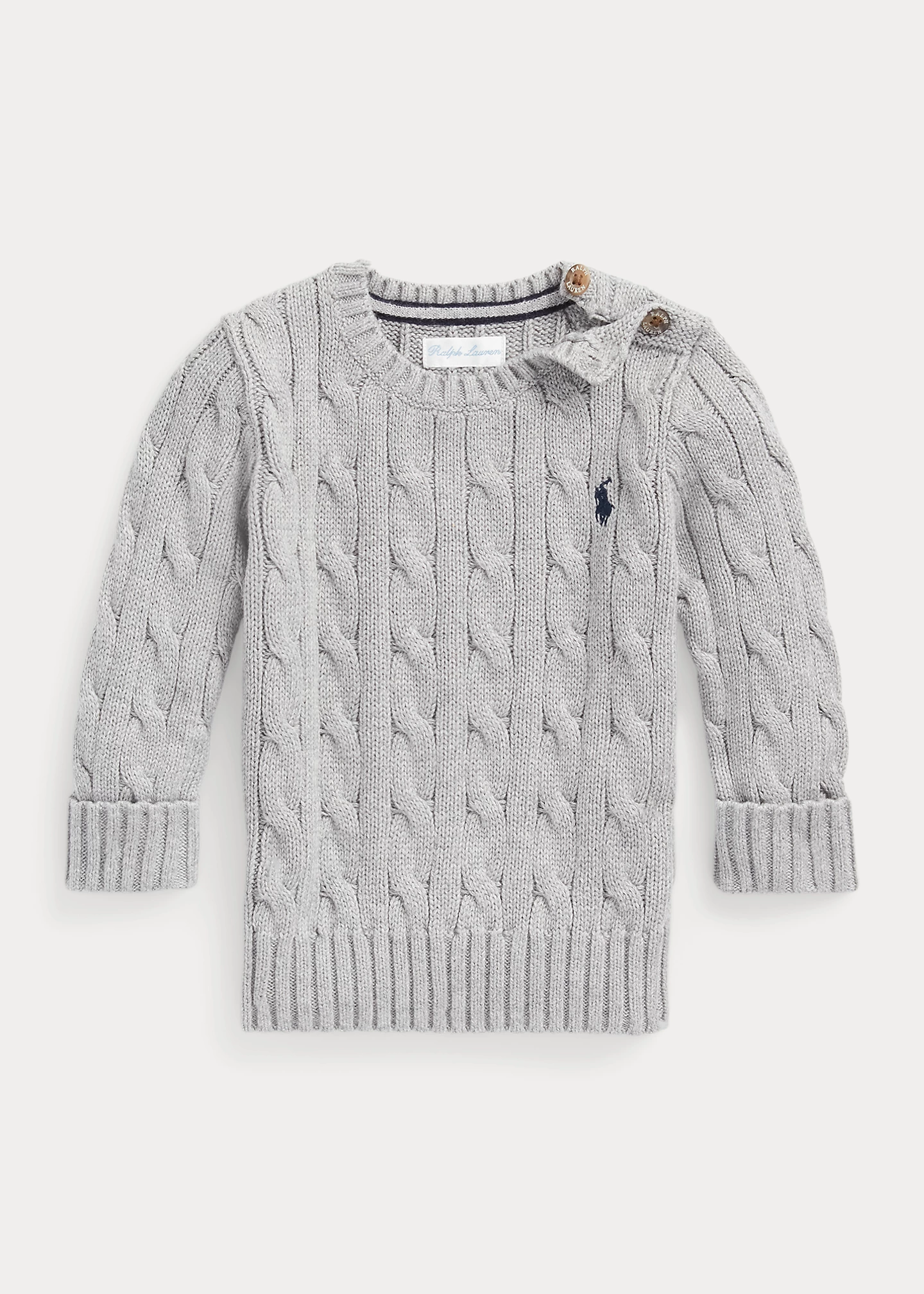 Cable-Knit Cotton Sweater