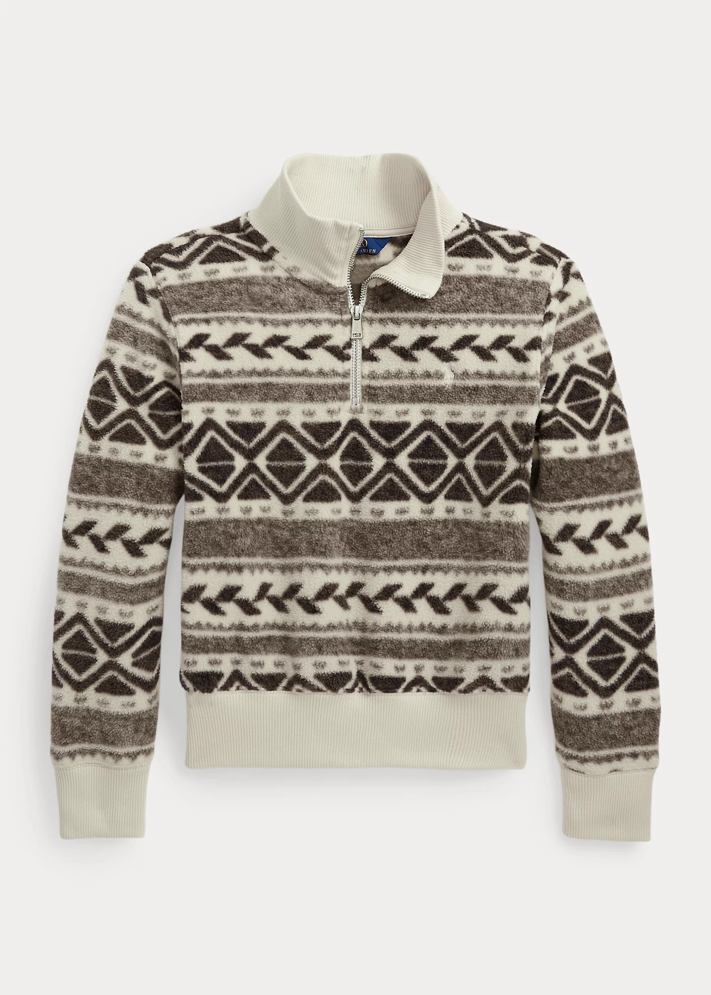 Fair Isle Fleece Quarter-Zip Pullover