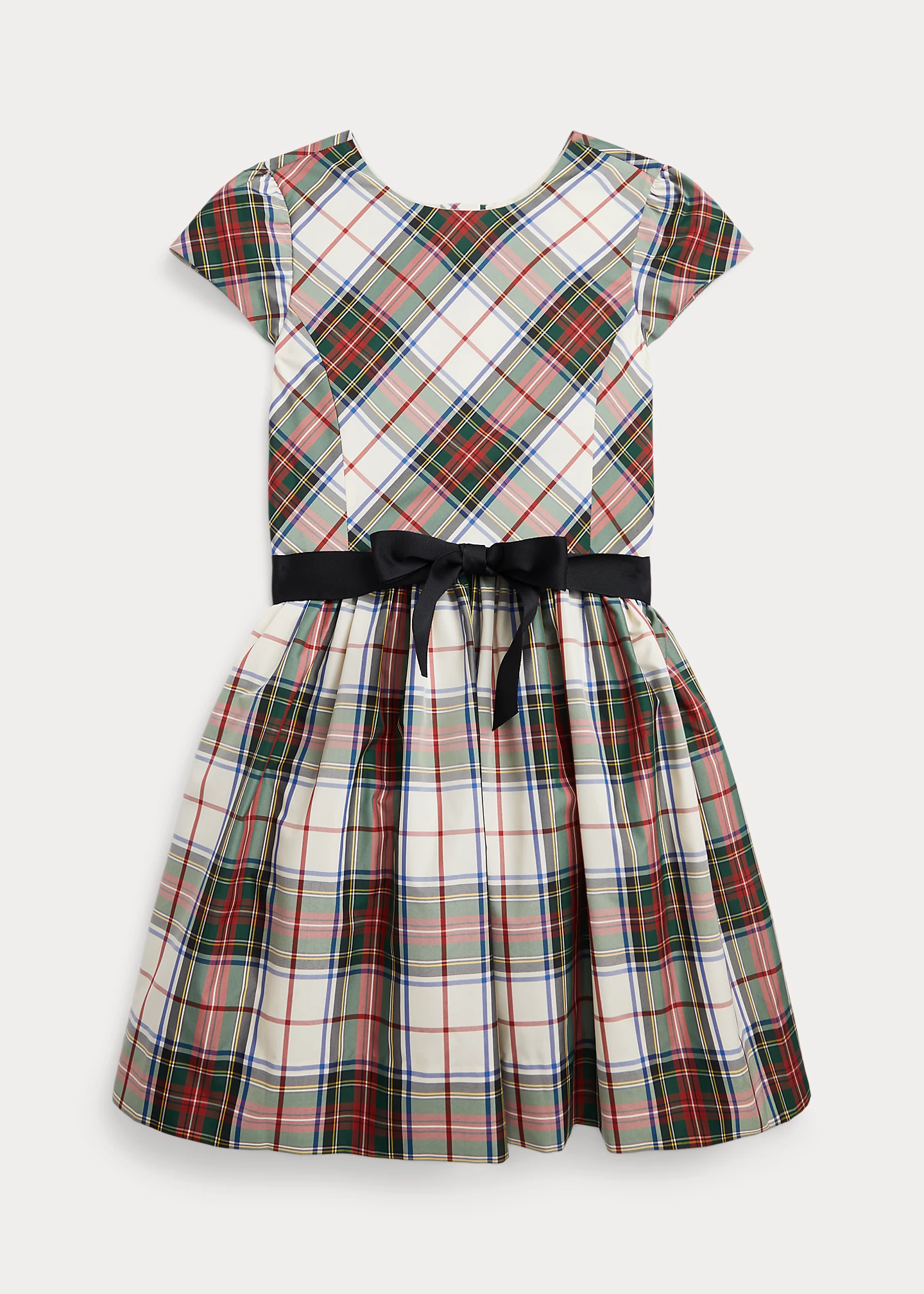 Plaid Fit-and-Flare Dress