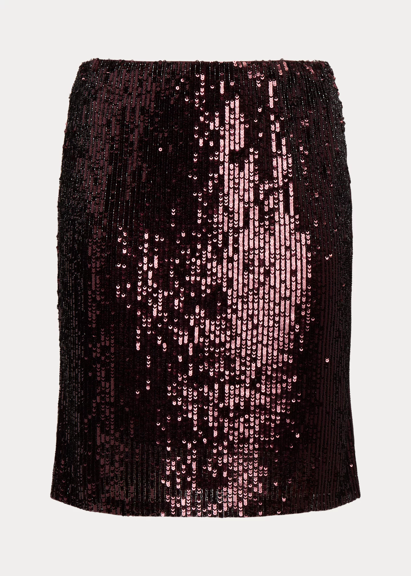 Sequined Tulle Pencil Skirt