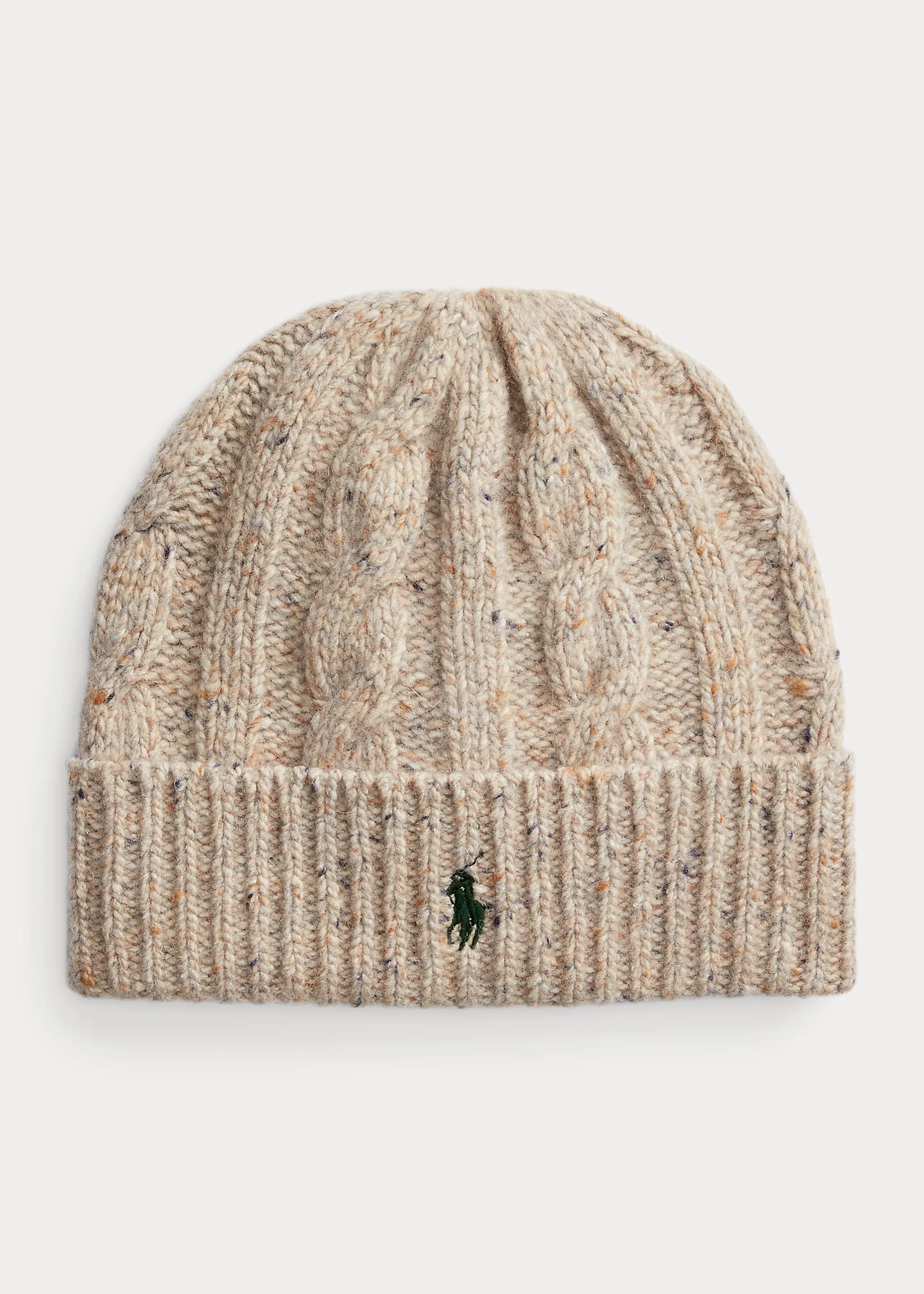 Cable-Knit Wool-Blend Beanie