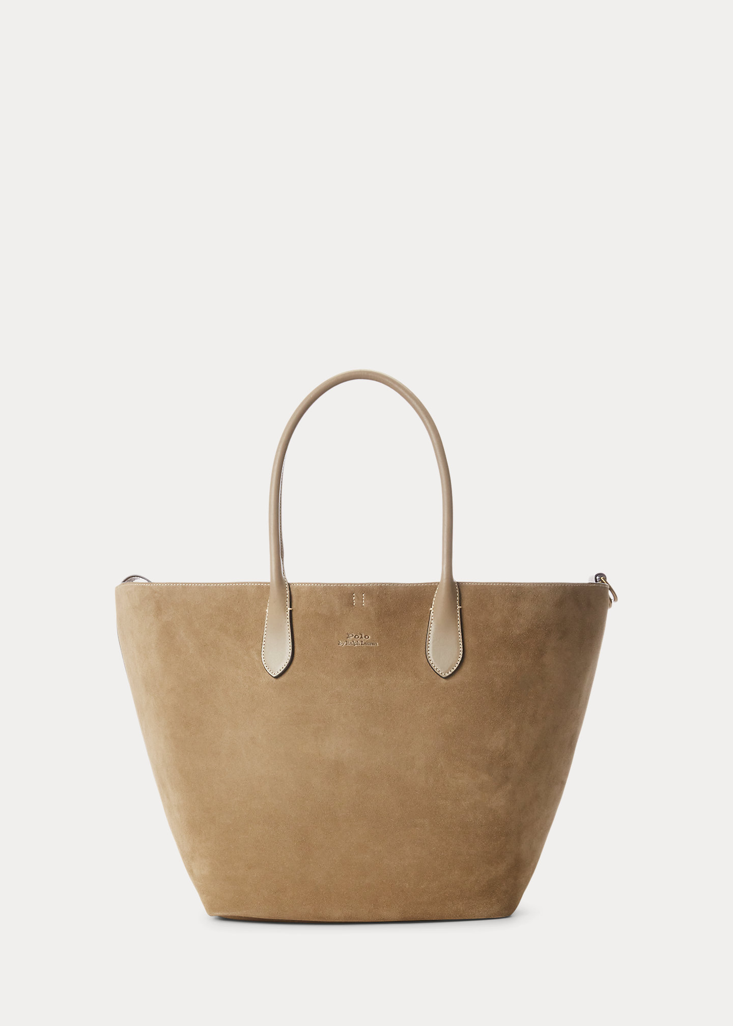 Leather-Trim Suede Large Bellport Tote