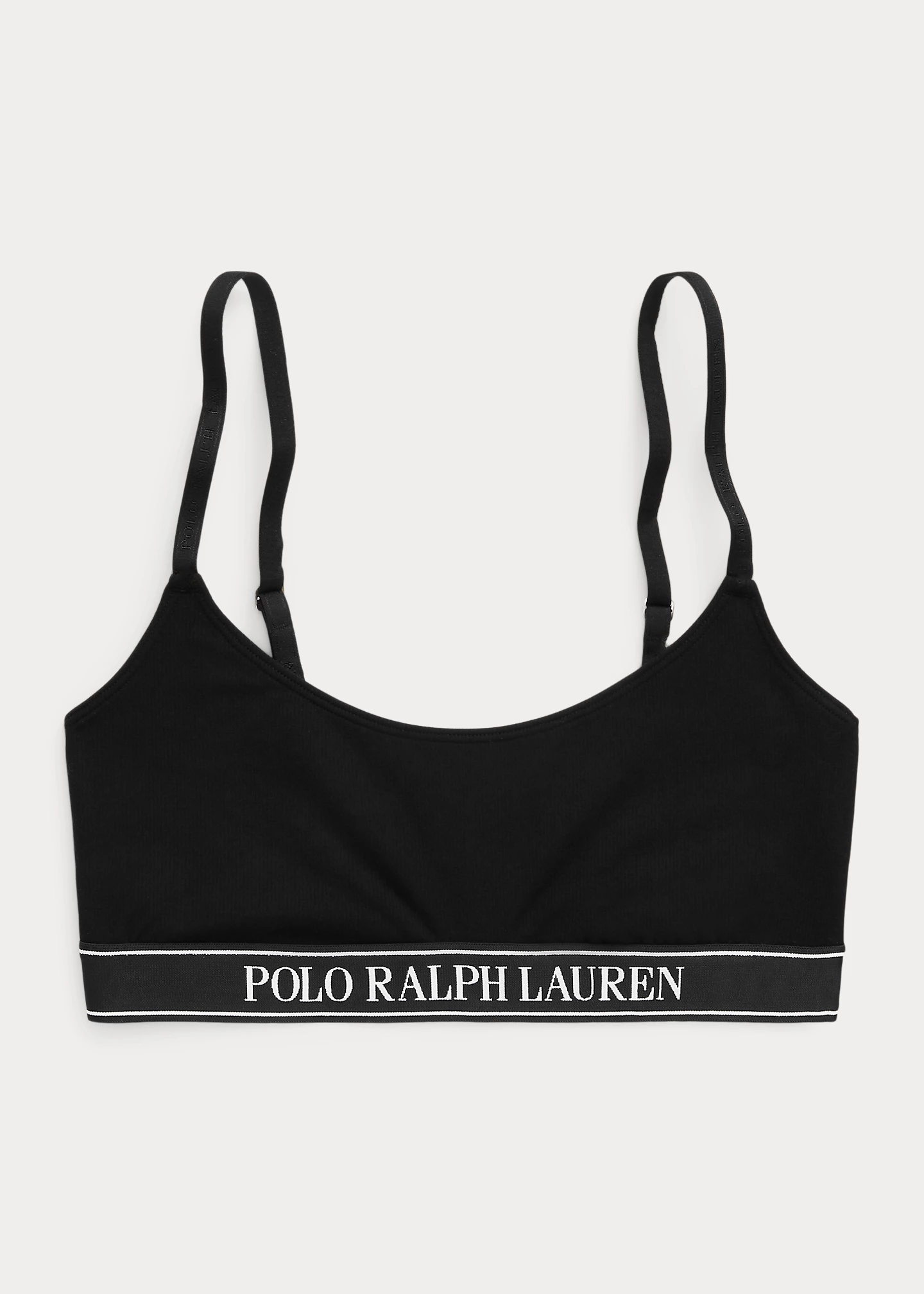 Repeat-Logo Cropped Scoopneck Tank