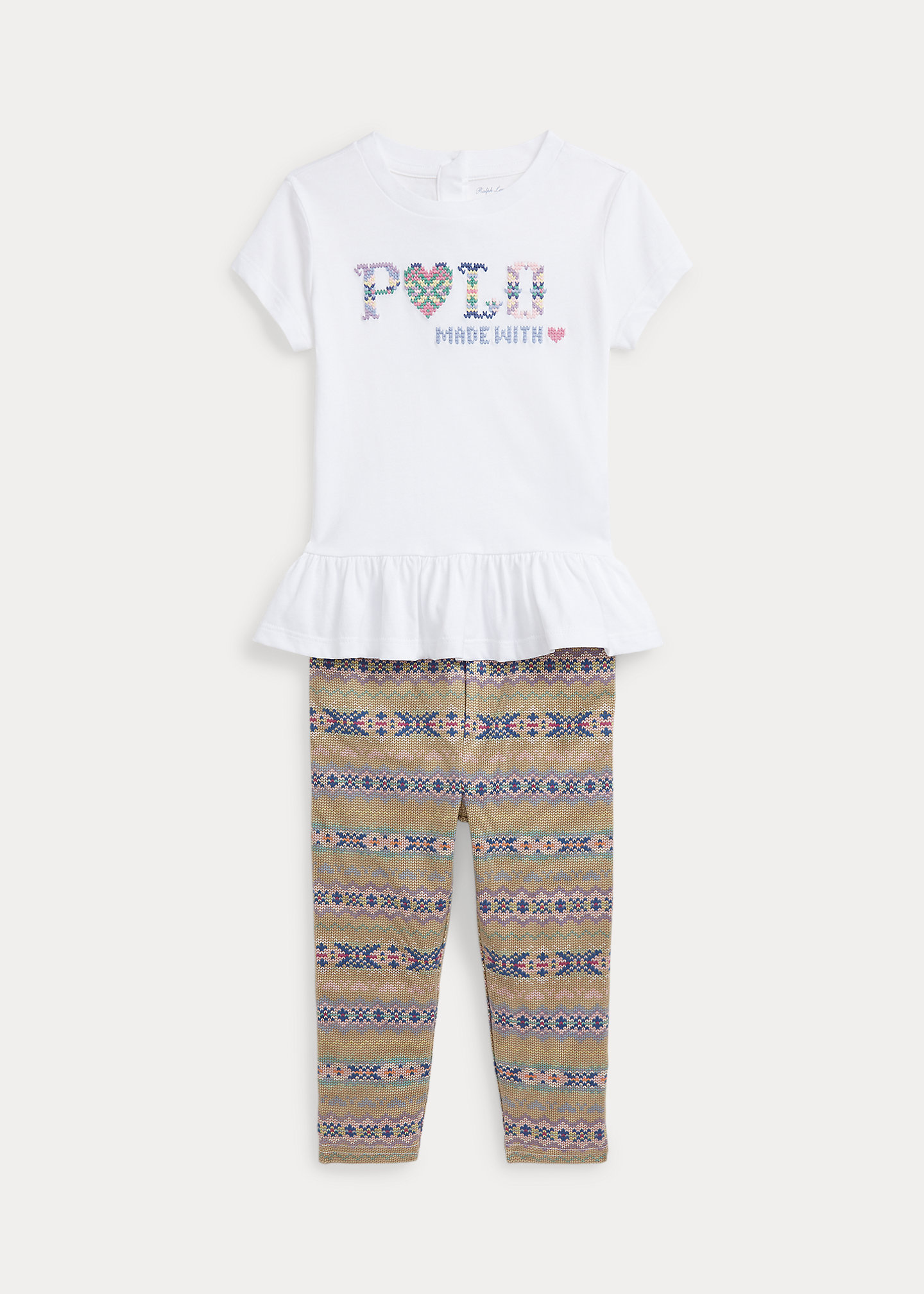 Fair Isle Jersey Tee & Legging Set