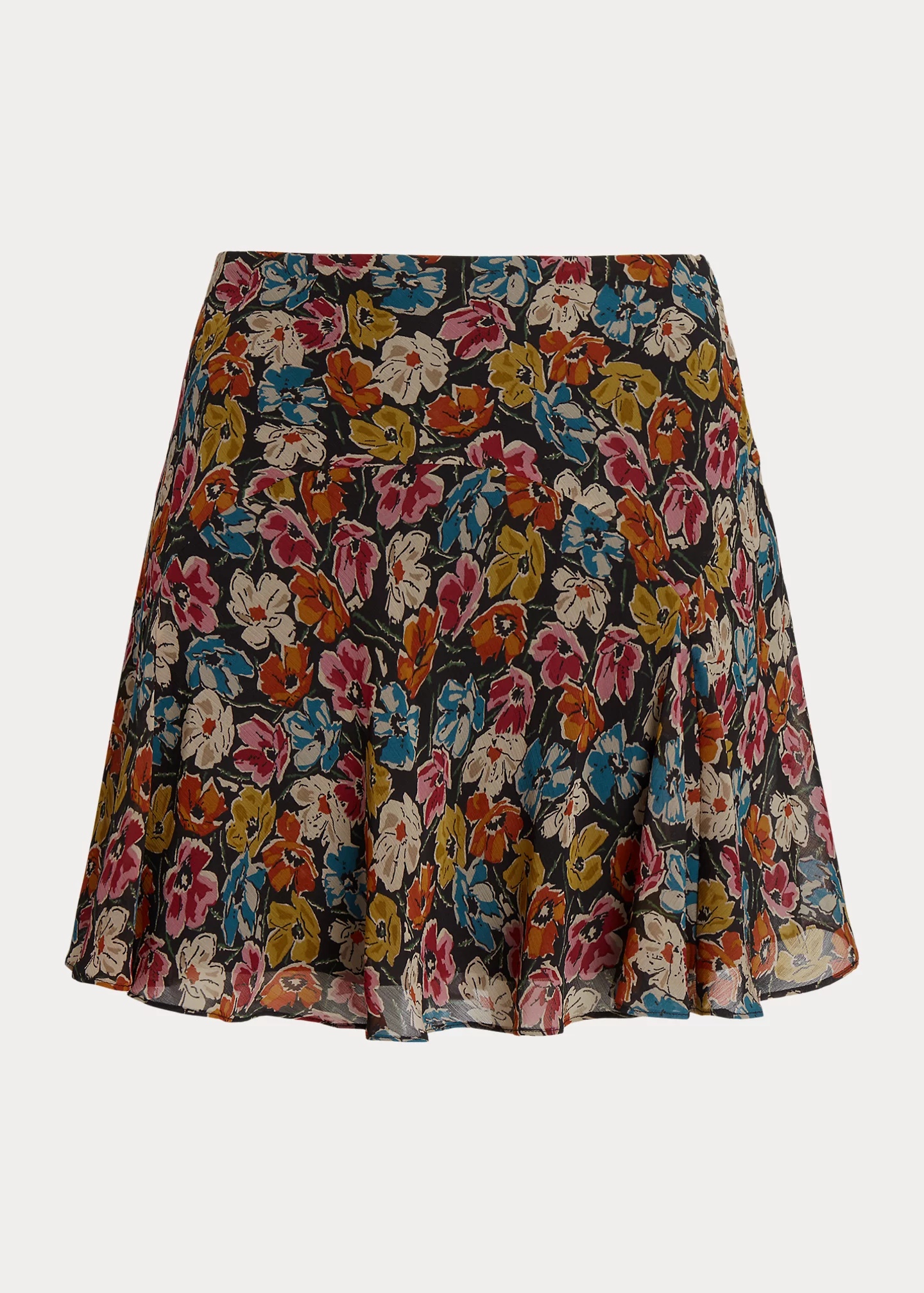 Floral Crinkle Georgette Skirt