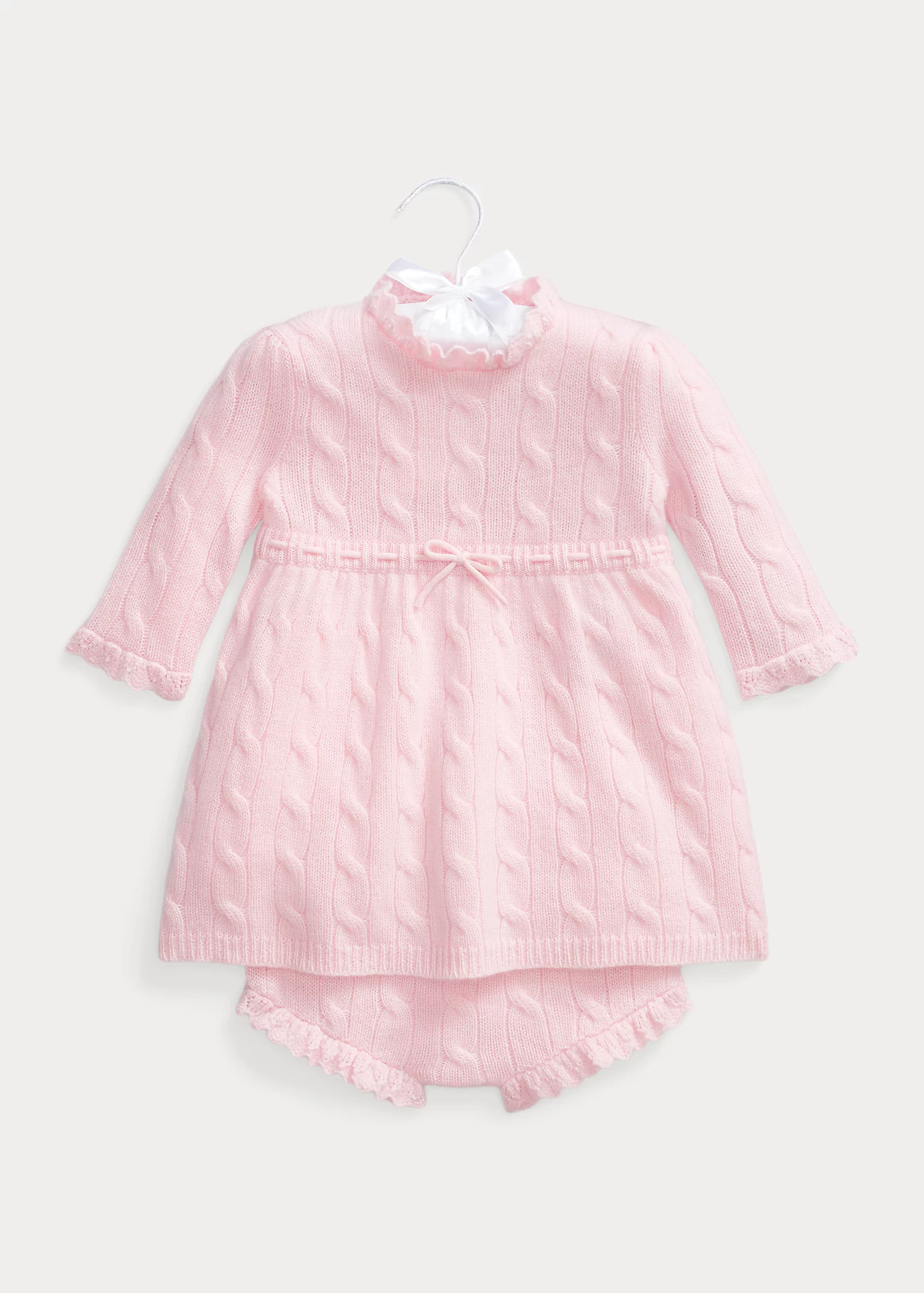 Cable Cashmere Sweater Dress & Bloomer