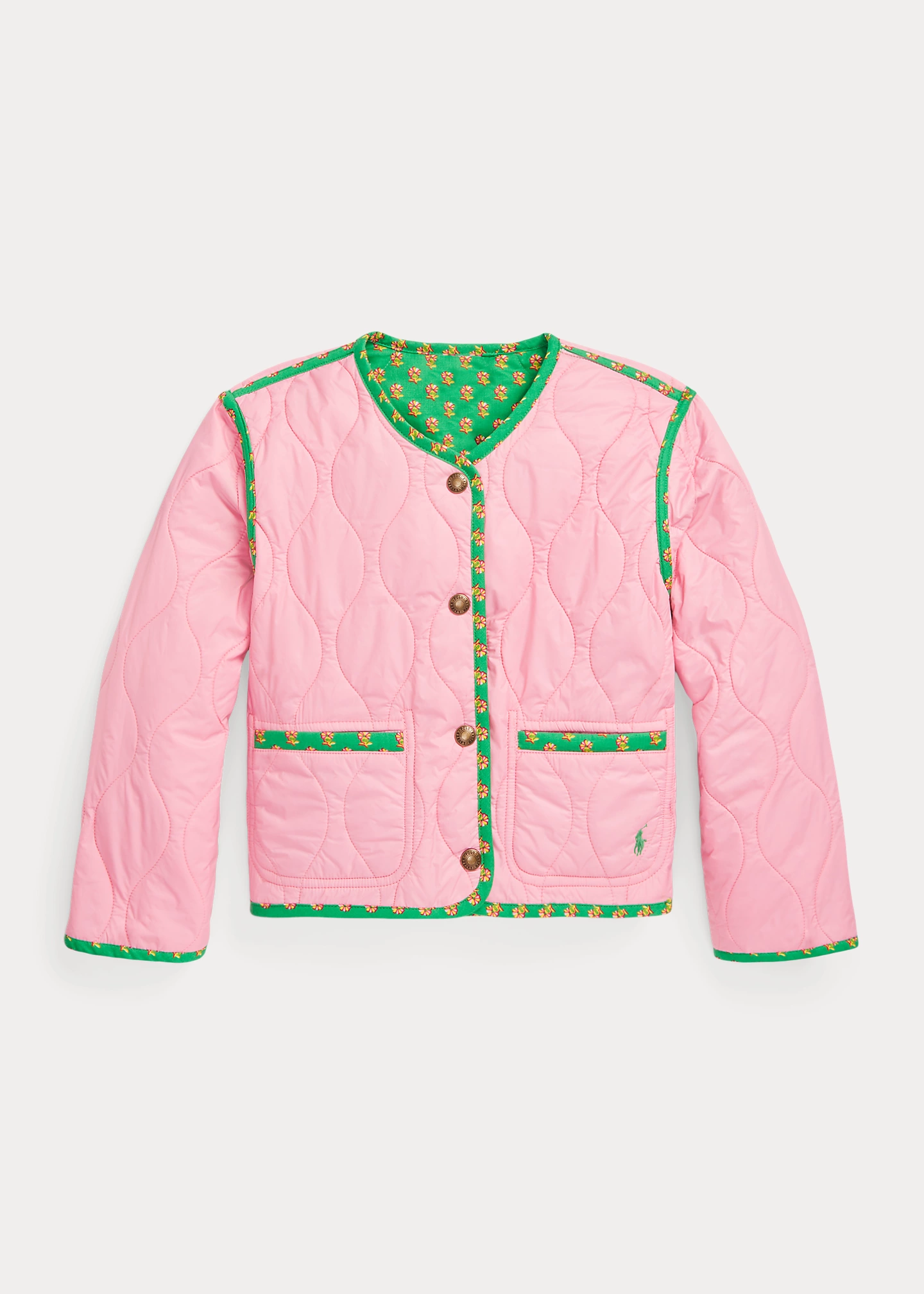 Floral Reversible Quilted Jacket