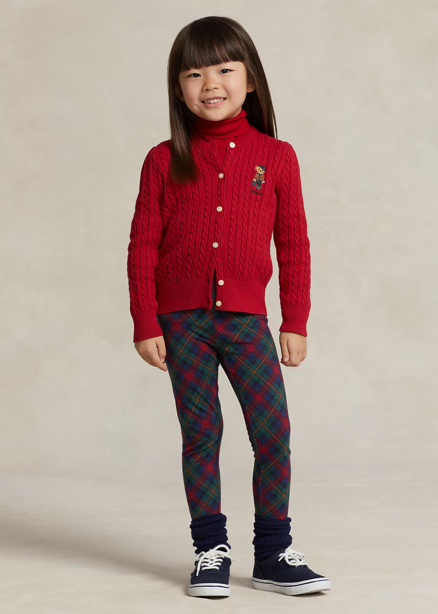 Plaid Stretch Jersey Legging