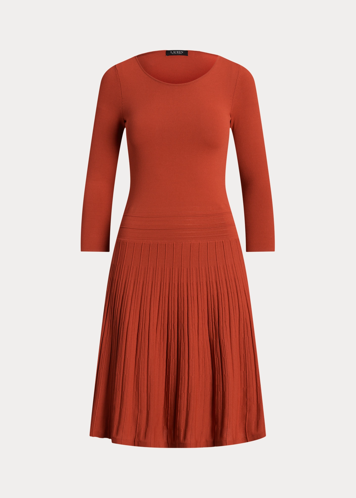 Jersey Three-Quarter-Sleeve Dress